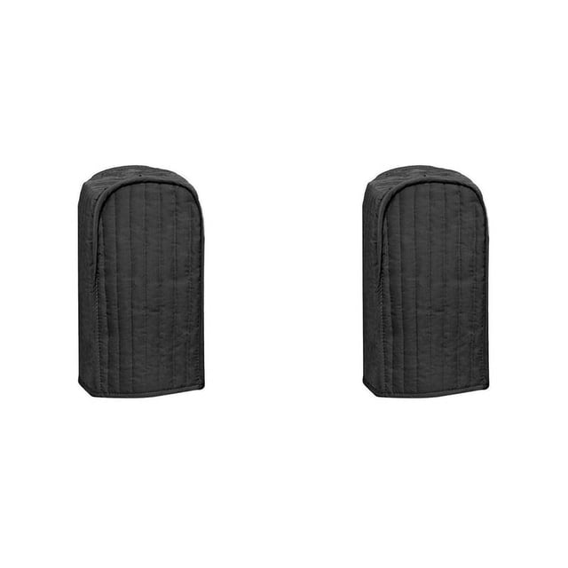 2X Blender Dust Cover,Stand Mixer or Coffee Maker Appliance Cover,Proof Stain Resistant Blender Cover for Kitchen(Black)
