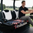 thumbnail image 4 of Yuyamidu Eagle Golf Cart Seat Covers with Storage Pockets 250 Years USA Flag Golf Cart Towel Seat Covers for Club Car Accessories Decor, 4 of 7