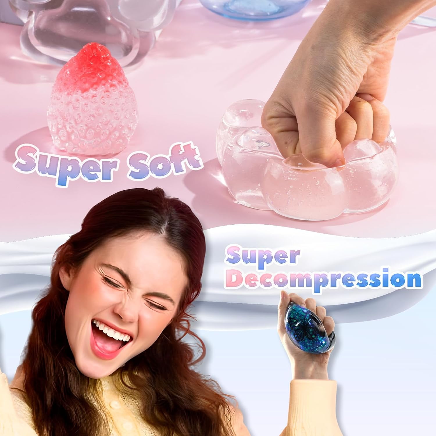 LET'S RESIN Transparent Gel for Taba Squishy, 28oz Super Soft Flex Rubber for Squishy Maker, DIY Decompression Gift for Kids, Adults