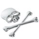 thumbnail image 4 of FELTECHELECTR Pegatina de calavera de metal 3D plateada para coche, emblema de calavera para maletero trasero, calcomanías de esqueleto personalizadas, decoración para automóvil, 4 of 6