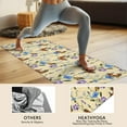 thumbnail image 4 of Butterfly Flower Plant Pattern Hot Yoga Mat Towel Non Slip for Hot Yoga - Quick-Drying Yoga Mat Cover with 4 Corner Pockets with Travel Bag - Hot Yoga Towel Non Slip 74"x26", 4 of 6