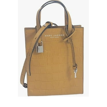 Marc Jacobs H017L01RE22 Mini Grind Mustard Yellow With Silver Hardware Leather Women's Mini Tote Bag