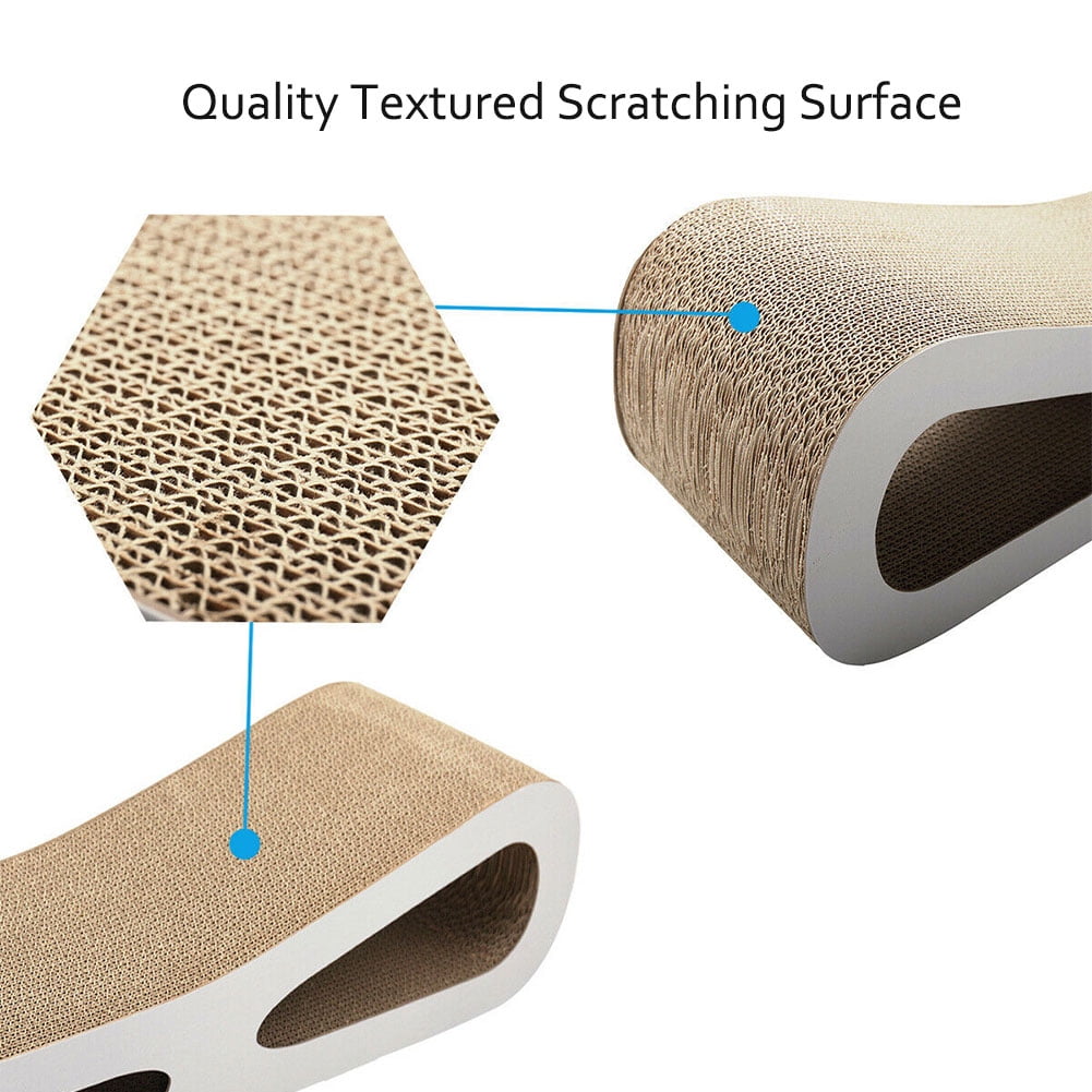 Hommoo Cat Scratcher Toy,Premium Cat Scratcher Post, Furniture Play Rest,Wood Color