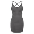 thumbnail image 3 of YDDIAN Mini Dress Sexy Bodycon Dress 2024 Summer Short Backless Spaghetti Strap Tight Dresses Party Club Dress Gray XXL, 3 of 3