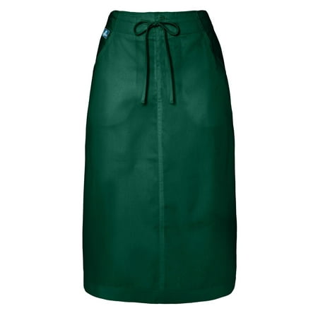 Peaches Uniforms Mid Length Uniform Adar Universal Mid-Calf Length Drawstring Skirt (Available is 17 colors) - 707 - Hunter Green - Size 6 ()