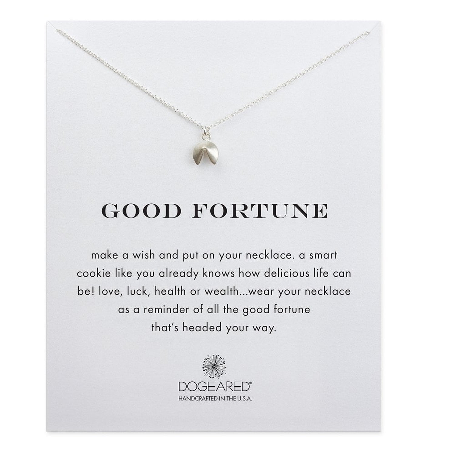 Dogeared fortune deals cookie necklace