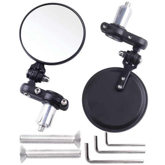 ORAEVY Espejos universales para motocicleta – Espejo lateral plegable con barra redonda de 7/8 pulgadas, compatible con Ebike Honda Scooter Suzuki Yamaha Kawasaki Victory Harley Ducati y más