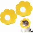 thumbnail image 1 of Collar for Cat Dog Cone Collar Anti-Bite Protection Cone Collars Dog Puppy Cat Injury Collar Adjustable Neck Cone Protector Yellow（M） 2PCS, 1 of 1