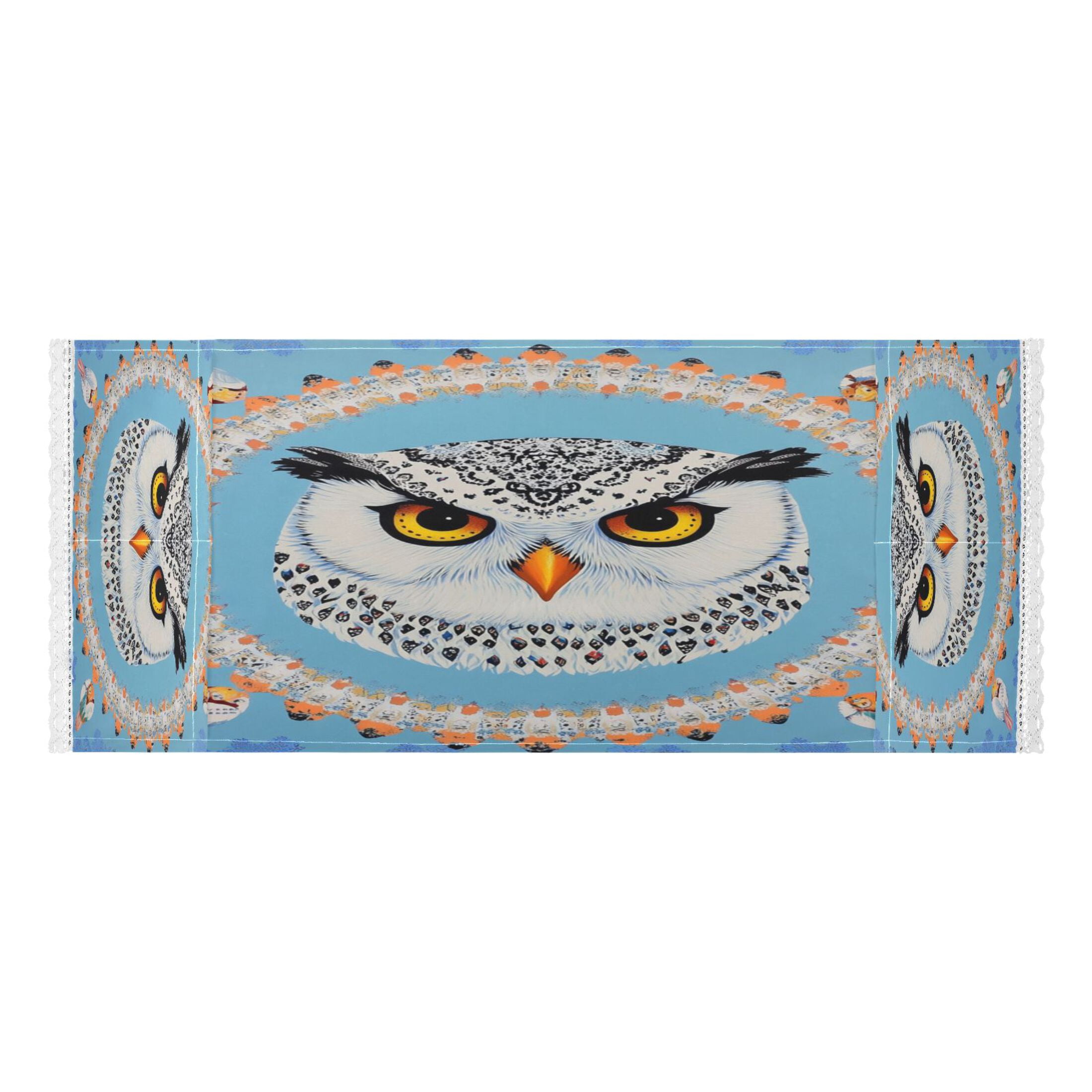WOBOGO White Owl Pattern Washing Machine Cloth Dryer Refrigerator Top Cover Protective Non-Slip Mat For Kitchen Laundry