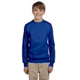 thumbnail image 3 of Hanes ComfortBlend EcoSmart Boy`s Crewneck Sweatshirt, XL, Deep Royal, 3 of 4