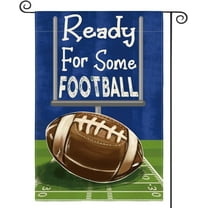 diyeu Ready For Some Football Garden Flag 12 x 18 Inch Double Sided, Sports Game Yard Outdoor Flag