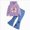 L 0726, variant on Toddler Baby Girl Fall Winter Clothes 24 Months 2T 3T 4T 5T 6T 7T Girls Long Sleeve Sweatshirt Pullover Tops Flare Pants Outfit Set Toddler Girl Outfit A Size 6-7 Years