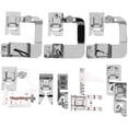 thumbnail image 1 of HONITANO 9Pcs Wear Resistant Sewing Machine Foot Set Assorted Color Professional Presser Feet for Lightweight Fabric, 1 of 7