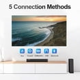 thumbnail image 4 of Nylavee Barra de sonido de 2.1 canales para Smart TV con subwoofer con cable, barra de sonido Bluetooth de sonido envolvente de 100 W para TV, altavoces pequeños de TV de graves profundos de 16 pulgad, 4 of 5
