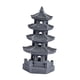 thumbnail image 2 of Estatua de resina con forma de pagoda y energía solar para jardín, decoración paisajística Gris oscuro, 2 of 9