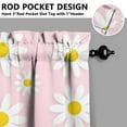 thumbnail image 4 of Boho Vintage Curtains 36 Inch - 3 Panel Farmhouse Wildflower Set with Rustic Floral Design, Rod Pocket Kitchen Window Drapes for Country Style, 4 of 4