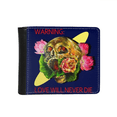 thumbnail image 1 of Love Will Never Die l Flip Bifold Faux Leather Wallet  Multi-Function Card Purse, 1 of 4