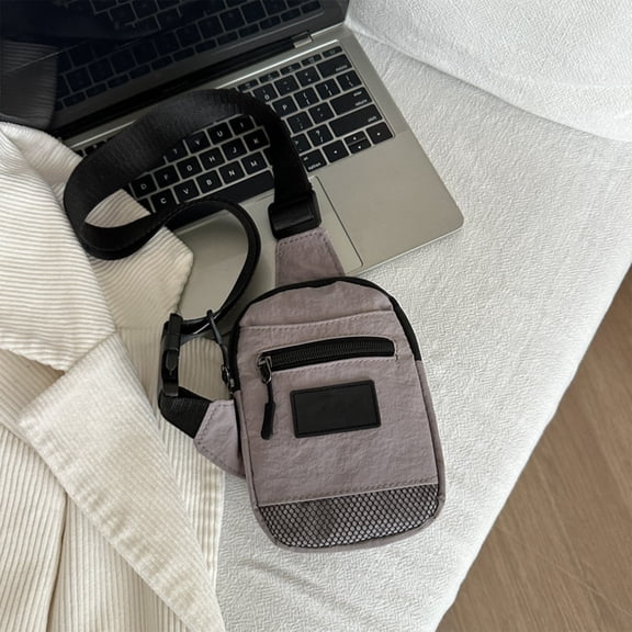 SHIMELE Multifunctional Chest Bag Crossbody Messenger Bag Outdoor Travel Mini Phone Holder Adjustable Shoulder Strap Durable Polyester Storage Pouch for Essentials