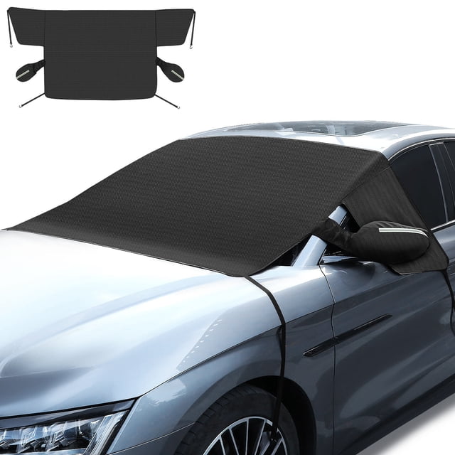 unbranded Cubierta Universal Para Parabrisas De Automóvil Resistente A Nieve Y Sol Tela Oxford