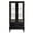 Black, variant on Jopath Display Cabinet with Glass Doors, Curio Glass Wine Cabinet with Adjustable Glass Shelves and Drawer Cabinet Sideboard With Bulb Included for Home Decor and Organization Dark Cherry