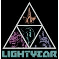 thumbnail image 2 of Men's Lightyear Triangle Logo  Graphic Tee Black Large, 2 of 5