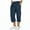 Navy, variant on XPMWRP Men's SportsWear Pants Elastic Waist Drawstring Capri Pants Casual Solid Color Pants with Multi Pockets Blue XL
