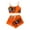 Orange, variant on CONFREE Halloween Women's Pajama Sets Sleeveless Pumpkin Ghost Sleepwear Tops Shorts Hallowmas Pjs for Women Cozy Nightwear