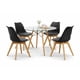 thumbnail image 1 of Set de 4 Sillas y Comedor Mundo In  Sillas Frankfurt Negra y Comedor de Cristal Oslo, 1 of 8