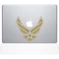 thumbnail image 1 of The Decal Guru Air Force MacBook Decal Vinyl Sticker - 13" MacBook Air - Gold (1333-MAC-13A-G), 1 of 1