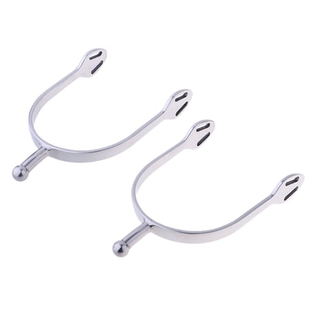 1 Pair Stainless  Equestrian Boots Horse Riding 5.9*3.15*0.79 Inch