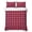 Red, variant on Quilts King Size Bedding Set, Green Yellow Plaid Lightweight Quilted Comforter, Farmhouse Buffalo Checkered Gingham Soft Reversible Bedspread Coverlet with Pillow Covers for All Season, 96" x 106"