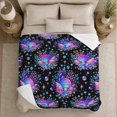 thumbnail image 5 of Enchanted Coral Reef Underwater Scene, Mystical Coastal Landscape Scene, Warm Flannel Blanket for Beach House and Living Room, Beach Lovers Housewarming Gift, Coastal Home Decor, 5 of 9