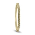 thumbnail image 2 of SZUL Women's Thin 1MM Rope Knurl Wedding Band in 14K Yellow Gold, 2 of 4