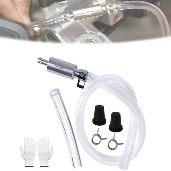 MELIVO Brake Bleeder Hose One Way Check Valve,One Way Brake Bleeder Valve,Brake Bleeder Kit for Hydraulic System Bleeding,Car Clutch Fluid Replacement Hose for Car,Motorcycle,Electric Vehicle (1pc)