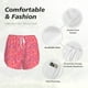 thumbnail image 4 of Balery Colorful Sprinkles Donuts Pantalones cortos deportivos para mujer con forro y dos bolsillos, elásticos, para entrenamiento, gimnasio, yoga-Medium, 4 of 7