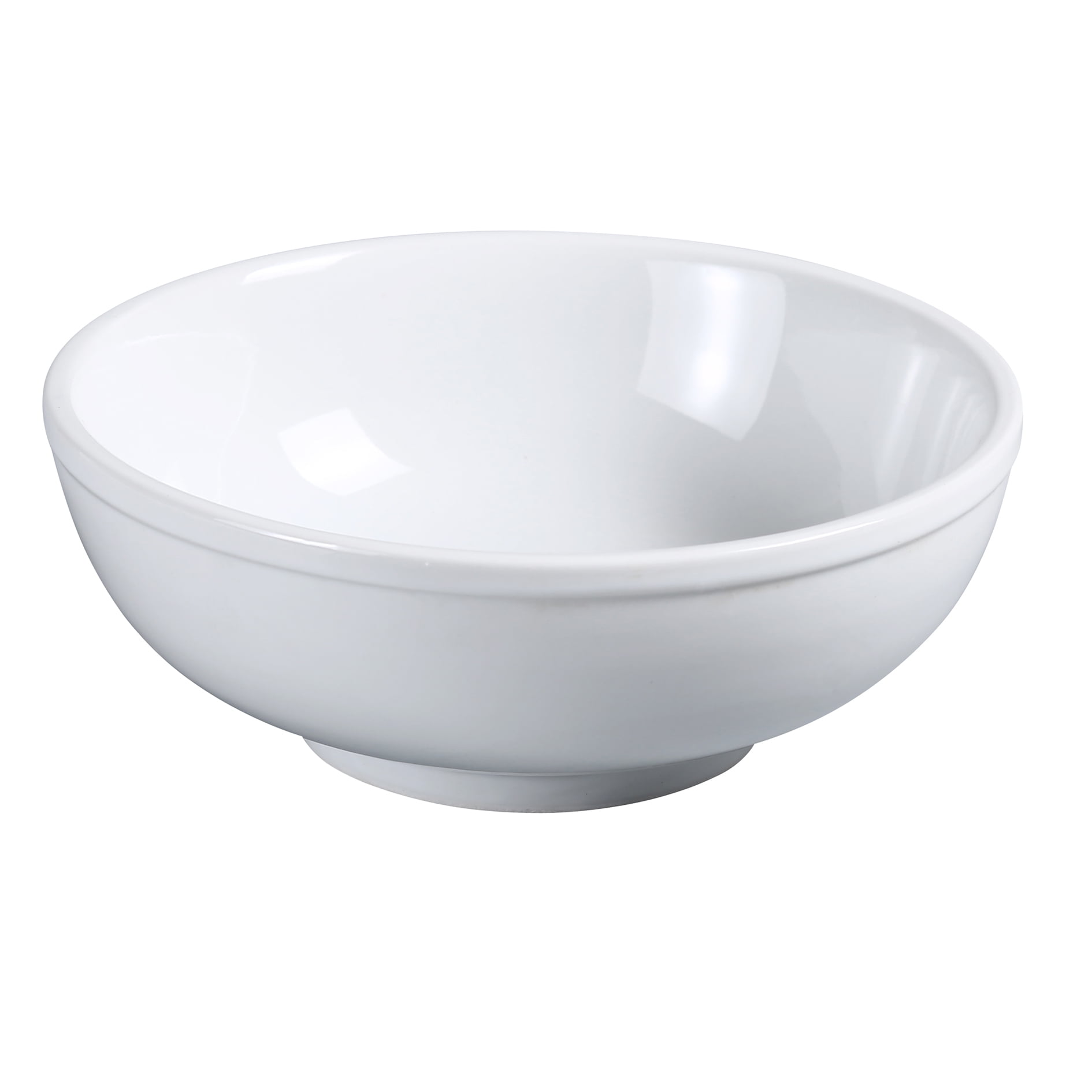 Abco, Round Salad Bowl, 18 Oz., 6"Dia., Porcelain, White,Pack of 4