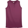thumbnail image 2 of Augusta Sportswear Girls Sleeveless Two-Button Softball Jersey 551, 2 of 2