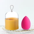 thumbnail image 1 of Soporte de esponja de maquillaje Colco portátil con tapa transparente y mango de silicona Amarillo, 1 of 8