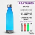 thumbnail image 2 of Levian Cola Shaped Plastic Bottles 25 oz. Set of 10, Bulk Pack - BPA Free, Great for Gym, Hiking, Cycling, Yoga and More - Blue, 2 of 5