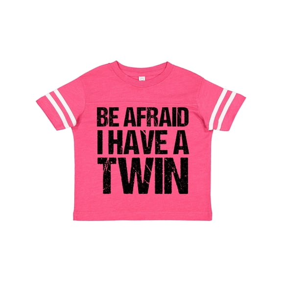 Inktastic Be Afraid I Have a Twin Boys or Girls Toddler T-Shirt