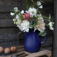 thumbnail image 4 of Novomoskovsjka Posuda Valentine Blue 5-Pint Enamel Pitcher 84.5 fl oz (2.5 L) Enameled Steel Vintage Style Serving Jug for Juice Lemonade Milk for Home & Kitchen, 4 of 6