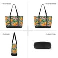 thumbnail image 6 of FORMRS Canvas Laptop Tote Bag for Women with 15.6" Computer Compartments Shoulder Handbag, Pink Oranges, 6 of 7