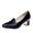 Black, variant on Vedolay High Heel Shoes For Women Dressy Women Low Heel Pumps Closed Toe Buckle Bow Comfort Shoes for Wedding Office Evening,Black 5.5