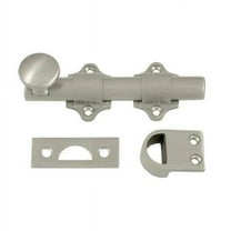 4 in. Heavy Duty Dutch Door Bolt, Satin Nickel - Solid