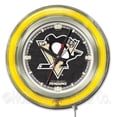 thumbnail image 1 of Pittsburgh Penguins Neon Clock, 1 of 1