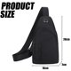 thumbnail image 4 of Bolso de hombro deportivo de moda y cómodo para hombre, bolso de cintura para viajes de corta distancia, color negro, 4 of 5