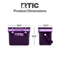 thumbnail image 6 of RTIC 22 QT Hard-Sided Cooler, Fits 30 Cans or 8 Wine Bottles, Plum/Lavender, 6 of 8