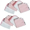 TL Care 4-Pack 100 Percent Organic Cotton Terry Washcloths, Pink