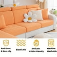 thumbnail image 6 of Wear-Resistant Universal Sofa Cover, Stretch Couch Cushion Slipcovers Replacement, Anti-Slip L Shape Sofa Covers, Chaise Lounge Slipcover Single Seat (orange), 6 of 8