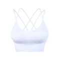 thumbnail image 1 of StrappySportsBrasForWomen,PaddedCrossBackSportBrasWithElasticShoulderStraps,Double-layerHemForMediumSupportSeamlessKnittedSexyCr, 1 of 3
